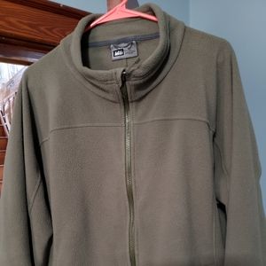 REI mens zipper down fleece